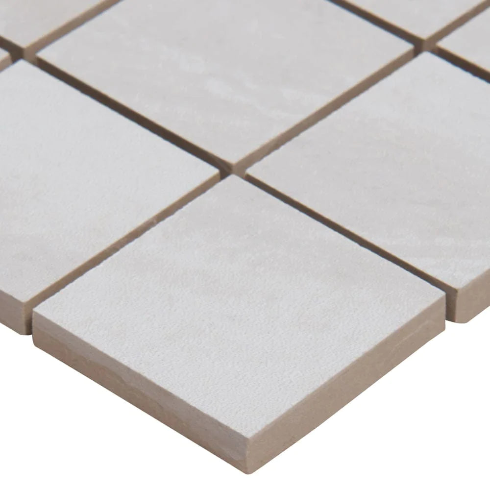 MSI Praia Grey Porcelain Mosaic Wall and Floor Tile 2"x2"