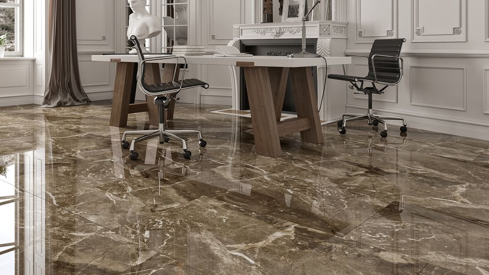 Qua Crown Glossy Rectified Wall and Floor Porcelain Tile