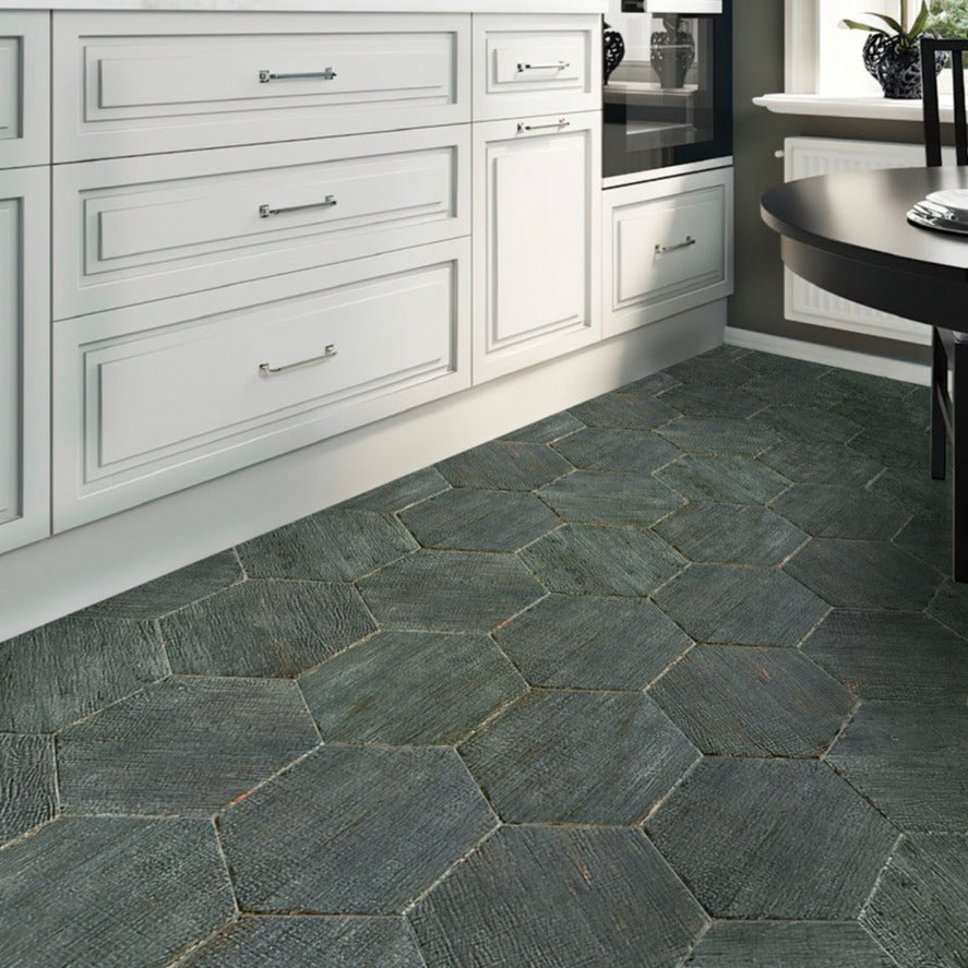 Dark Gray 14x14 Matte Hexagon Porcelain Tile (9 pack, 10.8 sq ft/case)