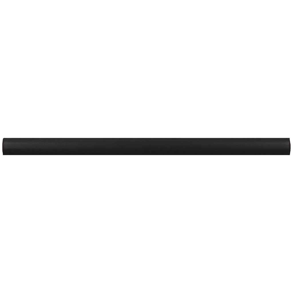 Black 0.5x8 Matte Ceramic Pencil Tile Trim (10 pack, 0.3 sq ft/case)