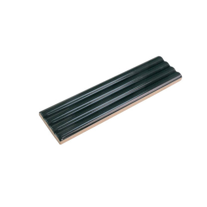 Green 2x8 Glossy Ceramic Subway Deco Tile (38 pack, 4.09 sq ft/case)