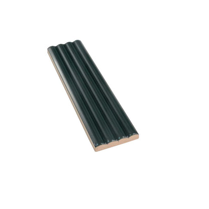 Green 2x8 Glossy Ceramic Subway Deco Tile (38 pack, 4.09 sq ft/case) - Sample