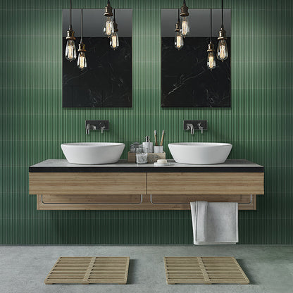 Green 2x8 Matte Ceramic Subway Deco Tile (42 pack, 4.52 sq ft/case)