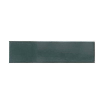 Green 2x8 Glossy Ceramic Subway Tile (50 pack, 5.38 sq ft/case) - Sample