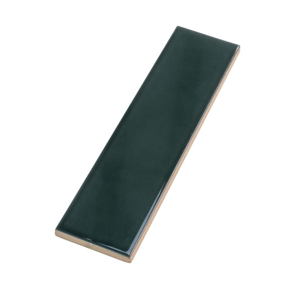 Green 2x8 Glossy Ceramic Subway Tile (50 pack, 5.38 sq ft/case) - Sample