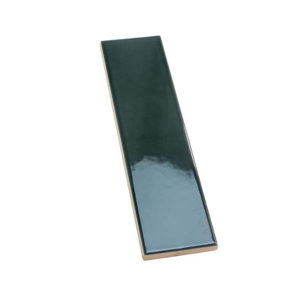 Green 2x8 Glossy Ceramic Subway Tile (60 pack, 6.48 sq ft/case)