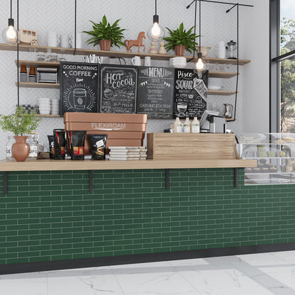 Green 2x8 Matte Ceramic Subway Tile (60 pack, 6.48 sq ft/case)