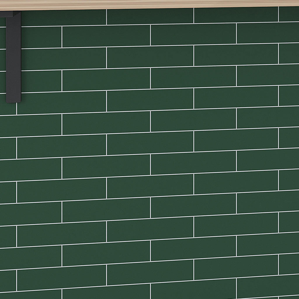 Green 2x8 Matte Ceramic Subway Tile (60 pack, 6.48 sq ft/case)