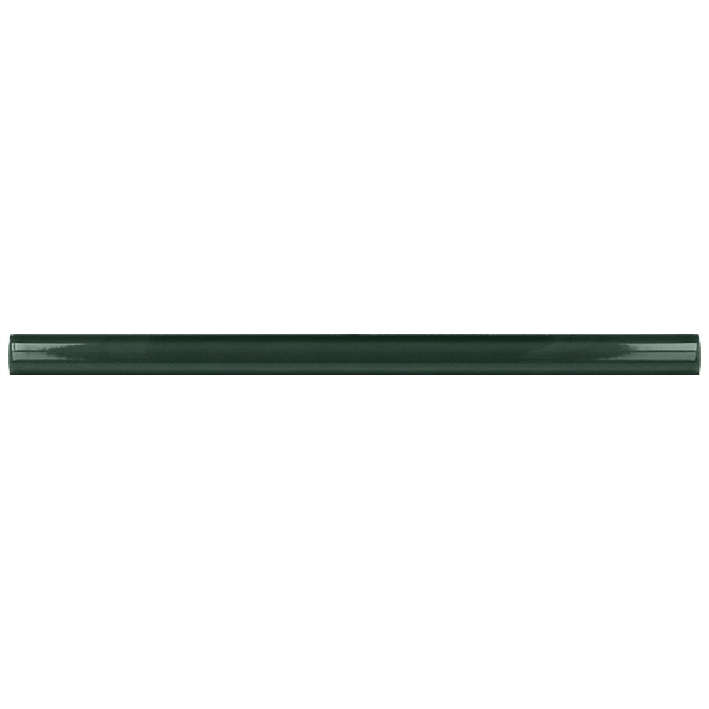 Green 0.5x8 Glossy Ceramic Pencil Tile Trim (10 pack, 0.3 sq ft/case) - Sample