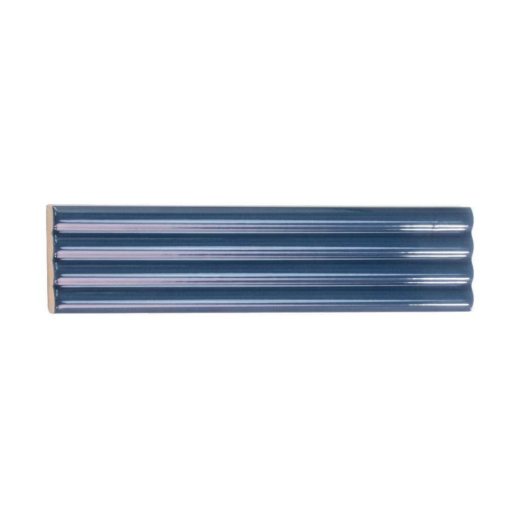 Blue 2x8 Glossy Ceramic Subway Deco Tile (38 pack, 4.09 sq ft/case)