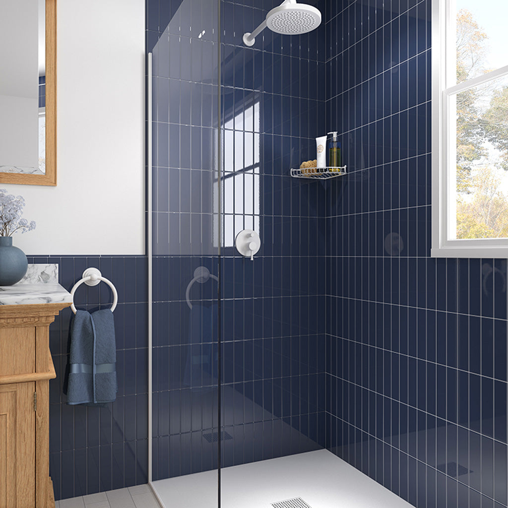 Blue 2x8 Glossy Ceramic Subway Tile (60 pack, 6.48 sq ft/case) - Sample