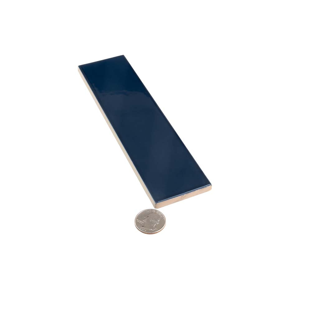 Blue 2x8 Glossy Ceramic Subway Tile (60 pack, 6.48 sq ft/case)