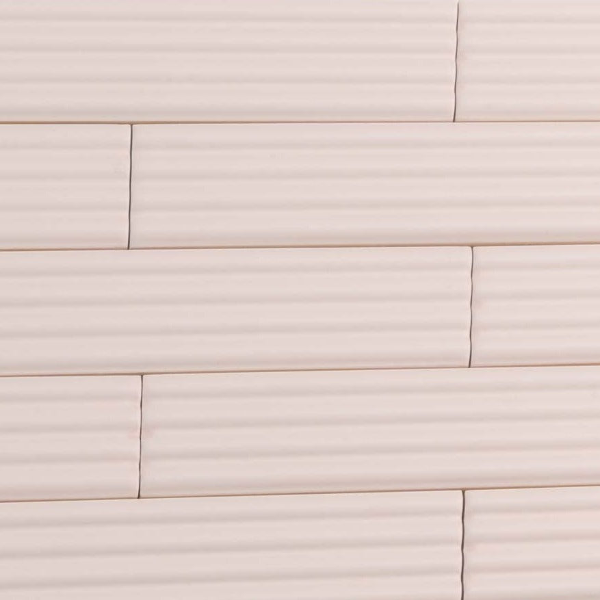 Pink 2x8 Matte Ceramic Subway Deco Tile (42 pack, 4.54 sq ft/case) - Sample