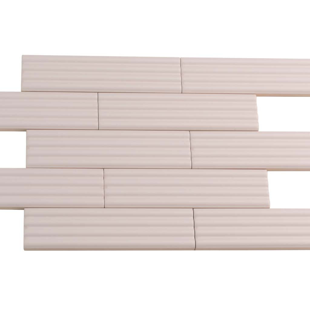 Pink 2x8 Matte Ceramic Subway Deco Tile (42 pack, 4.54 sq ft/case)