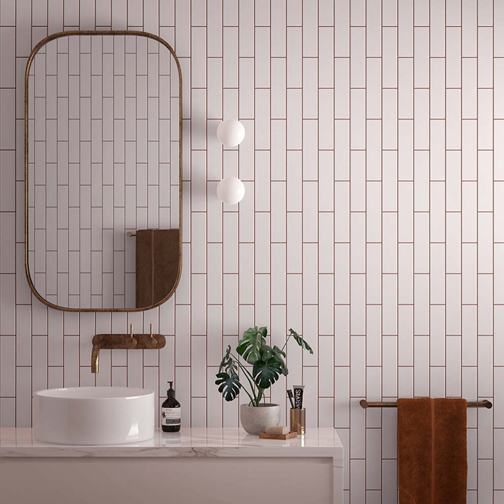 Pink 2x8 Glossy Ceramic Subway Tile (60 pack, 6.46 sq ft/case)
