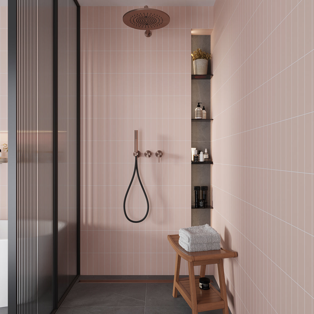 Pink 2x8 Matte Ceramic Subway Tile (50 pack, 5.4 sq ft/case) - Sample