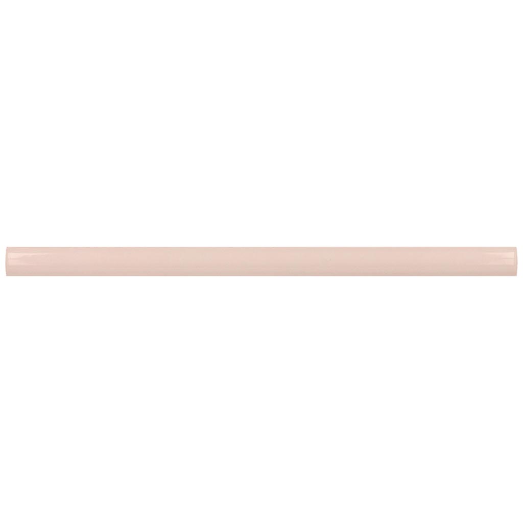 Pink 0.5x8 Glossy Ceramic Pencil Tile Trim (10 pack, 0.3 sq ft/case) - Sample