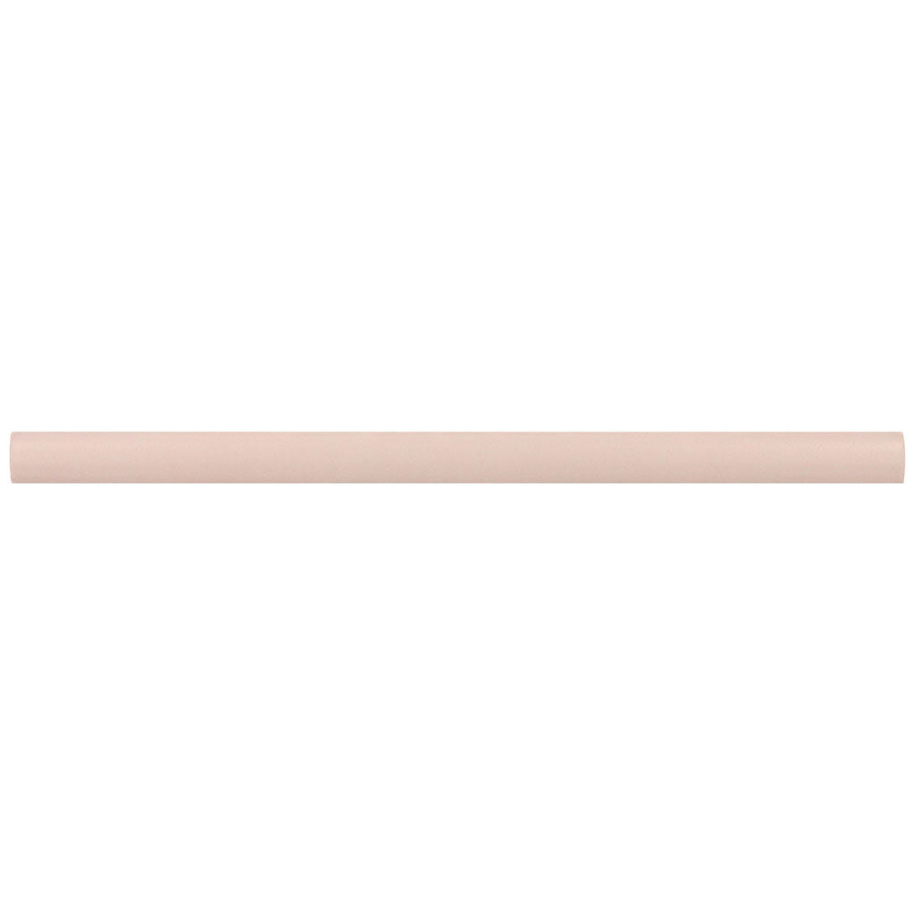 Pink 0.5x8 Matte Ceramic Pencil Tile Trim (10 pack, 0.3 sq ft/case)