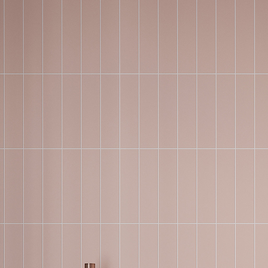 Pink 2x8 Matte Ceramic Subway Tile (60 pack, 6.46 sq ft/case)