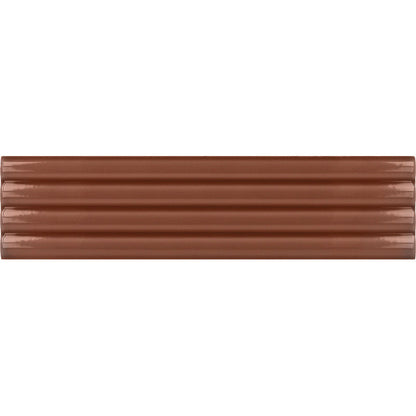 Red 2x8 Glossy Ceramic Subway Deco Tile (38 pack, 4.09 sq ft/case) - Sample