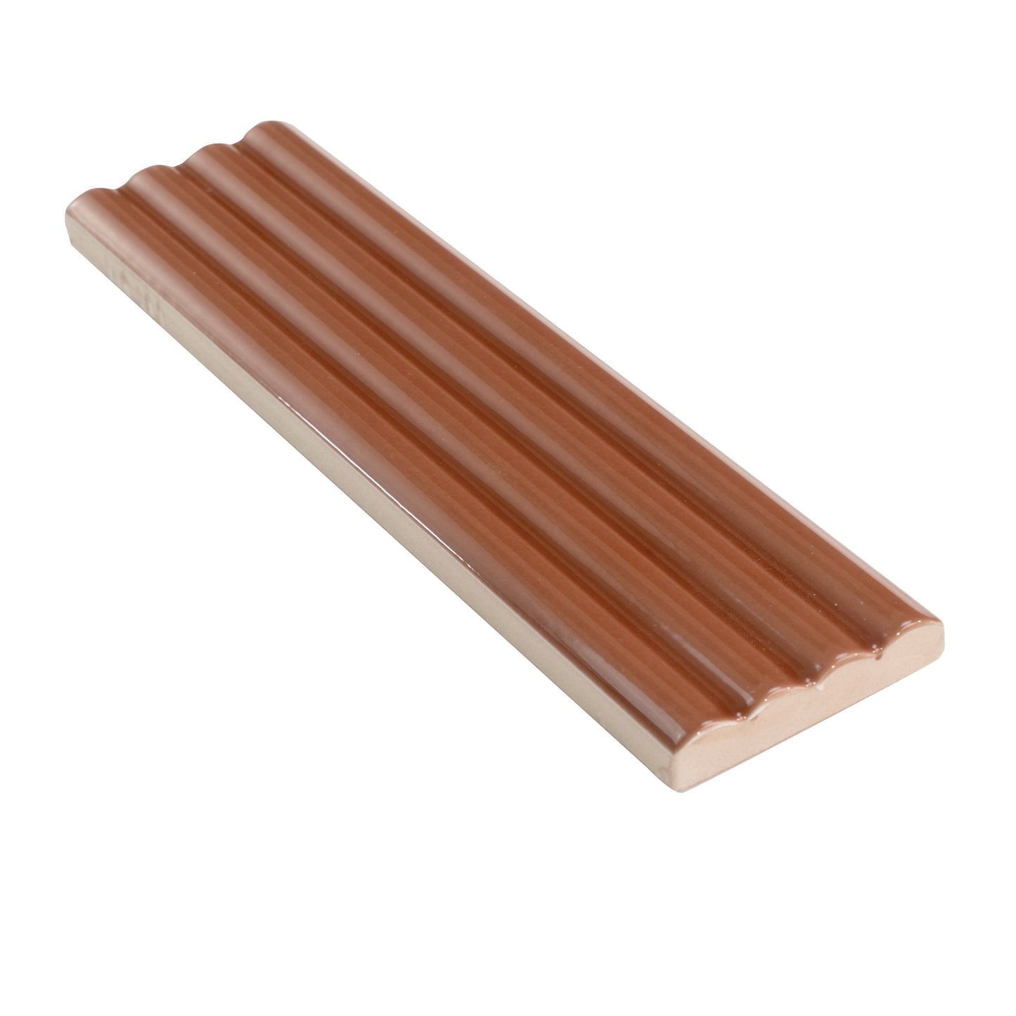 Red 2x8 Glossy Ceramic Subway Deco Tile (38 pack, 4.09 sq ft/case)