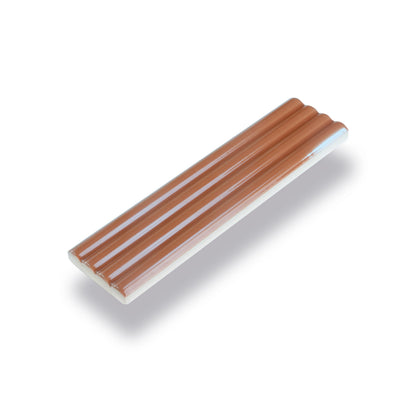 Red 2x8 Glossy Ceramic Subway Deco Tile (38 pack, 4.09 sq ft/case)