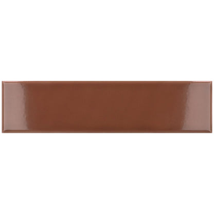 Red 2x8 Glossy Ceramic Subway Tile (50 pack, 5.38 sq ft/case) - Sample