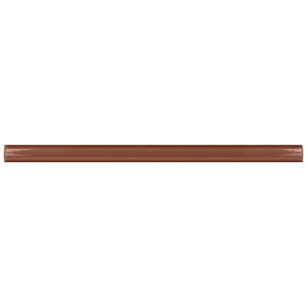 Red 0.5x8 Glossy Ceramic Pencil Tile Trim (10 pack, 0.3 sq ft/case)