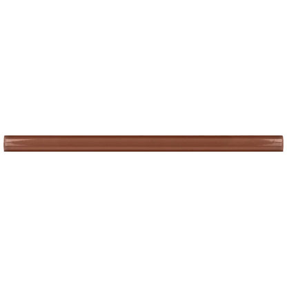 Red 0.5x8 Glossy Ceramic Pencil Tile Trim (10 pack, 0.3 sq ft/case) - Sample
