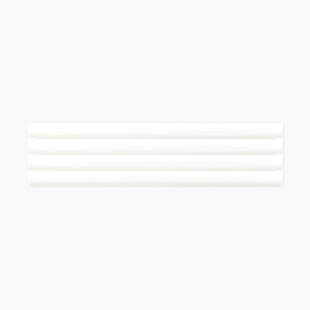 White 2x8 Glossy Ceramic Subway Deco Tile (42 pack, 4.54 sq ft/case)