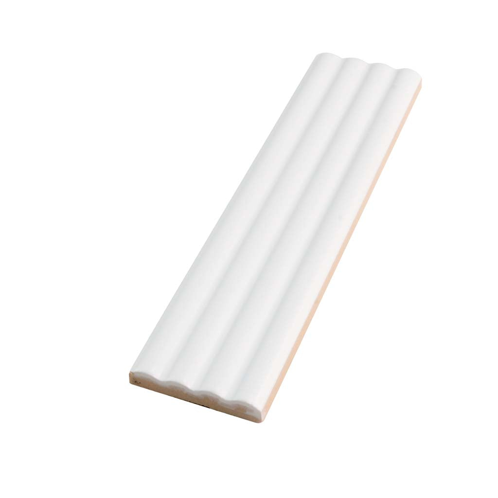 White 2x8 Matte Ceramic Subway Deco Tile (38 pack, 4.1 sq ft/case)