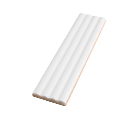 White 2x8 Matte Ceramic Subway Deco Tile (38 pack, 4.1 sq ft/case) - Sample