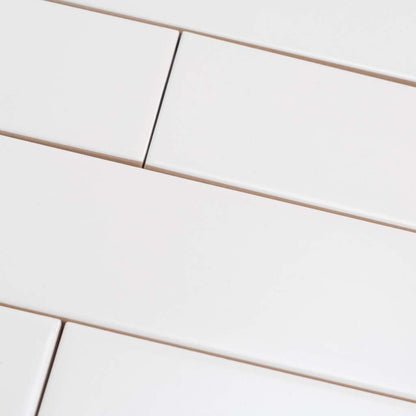 White 2x8 Matte Ceramic Subway Tile (50 pack, 5.4 sq ft/case) - Sample