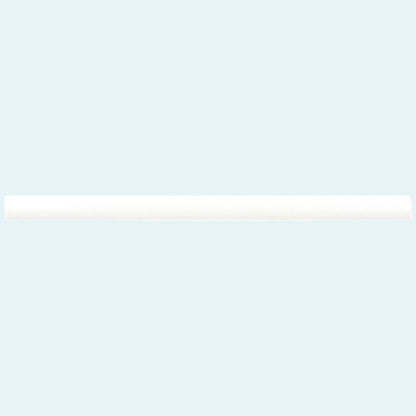 White 0.5x8 Matte Ceramic Pencil Tile Trim (10 pack, 0.3 sq ft/case) - Sample