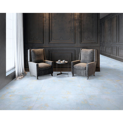 Light Blue 24x24 Natural Square Porcelain Large Format Tile (4 pack, 15.27 sq ft/case) - Sample