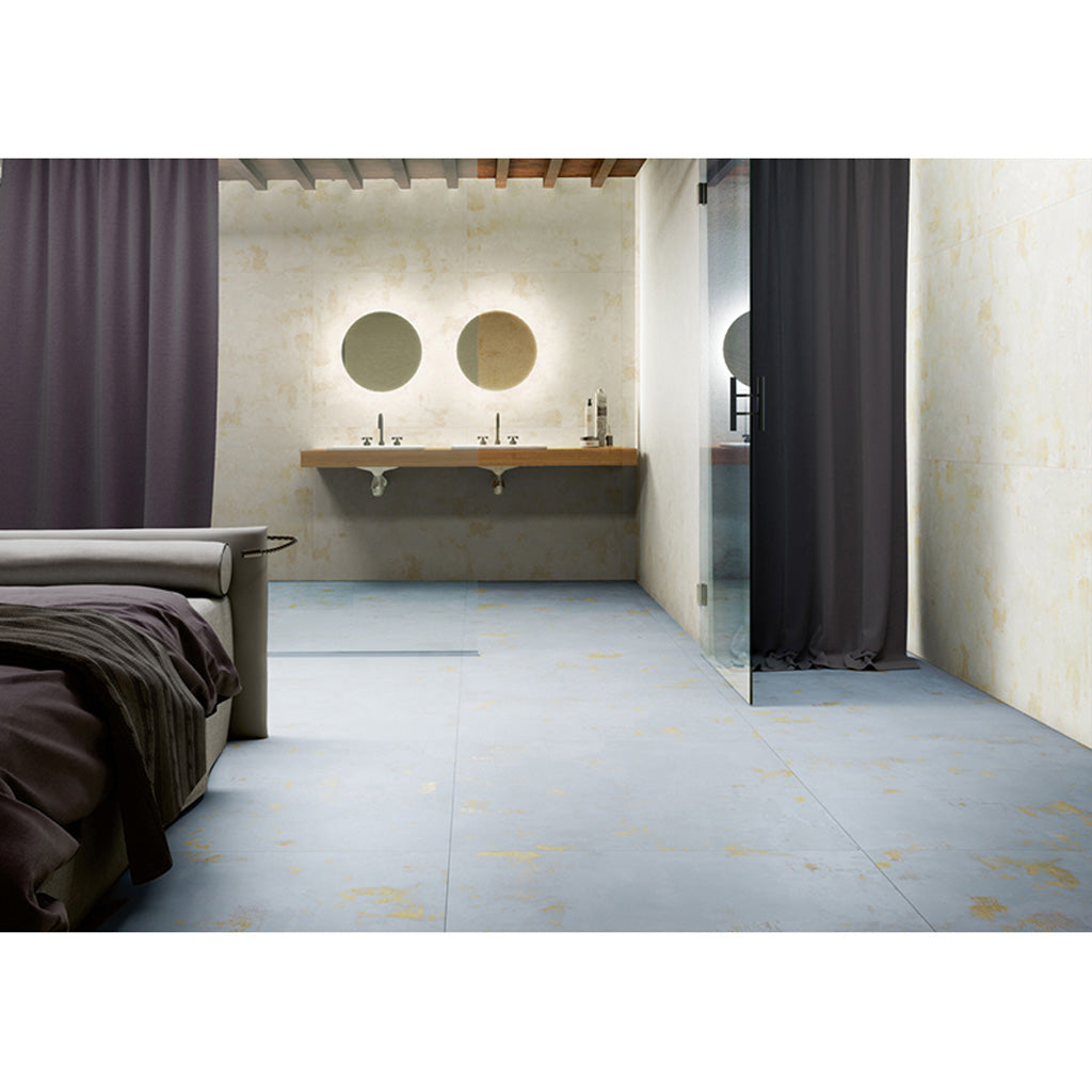 Light Blue 24x24 Natural Square Porcelain Large Format Tile (4 pack, 15.27 sq ft/case)