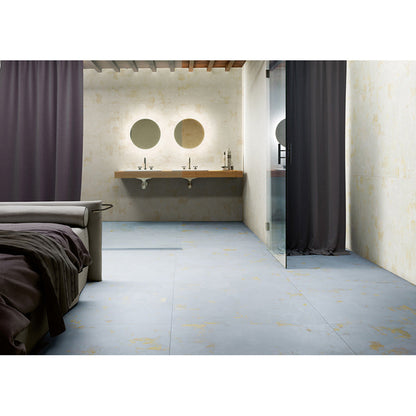 Light Blue 24x24 Natural Square Porcelain Large Format Tile (4 pack, 15.27 sq ft/case)