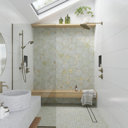 Moss Green 12x12 Natural Uniform Square Porcelain Mosaic Tile (8 pack, 7.62 sq ft/case)