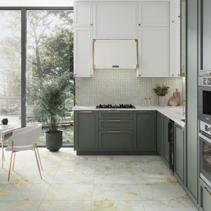 Moss Green 24x24 Natural Square Porcelain Large Format Tile (4 pack, 15.27 sq ft/case) - Sample