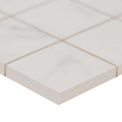 MSI Calacatta Isla Matte Porcelain Mosaic Wall and Floor Tile 2"x2" - Regallo Collection