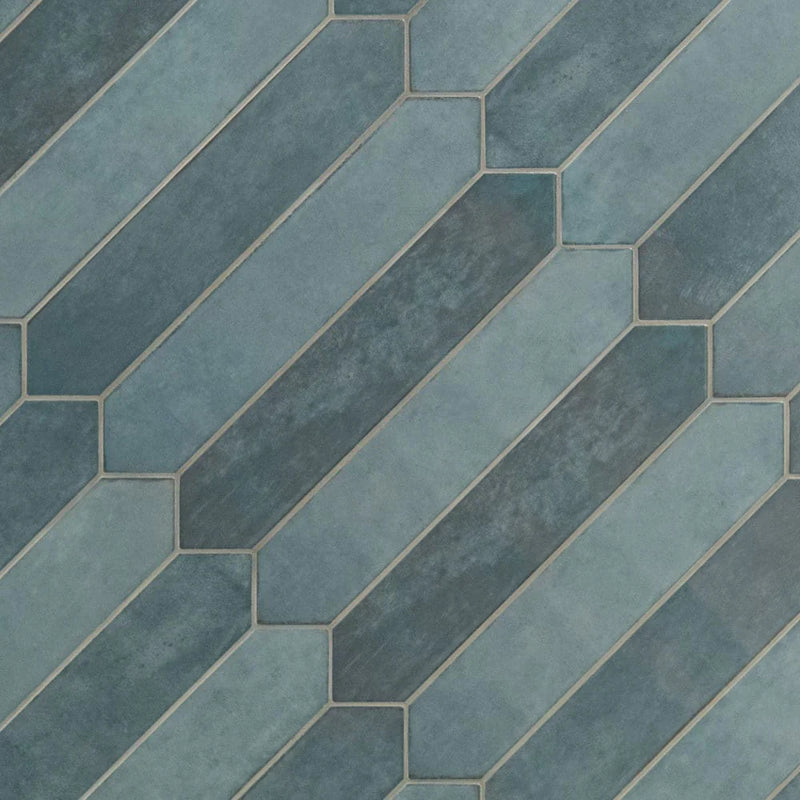 MSI Renzo Denim Pickett Glossy Ceramic Wall Tile 2.5"x13"