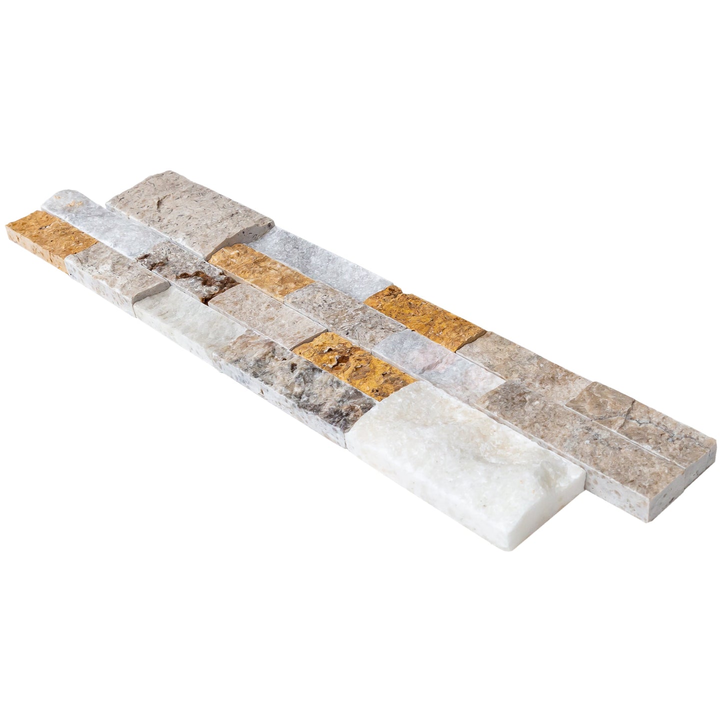 Riverrock Ledger 3D Panel 6"x24" Split-face Natural Wall Tile