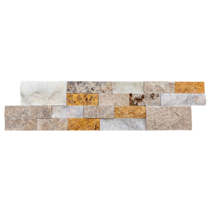 Riverrock Ledger 3D Panel 6"x24" Split-face Natural Wall Tile