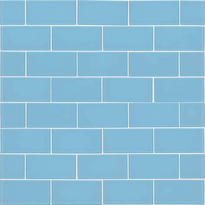 MSI Royal Azure Blue Glass Subway Tile 4"x12"