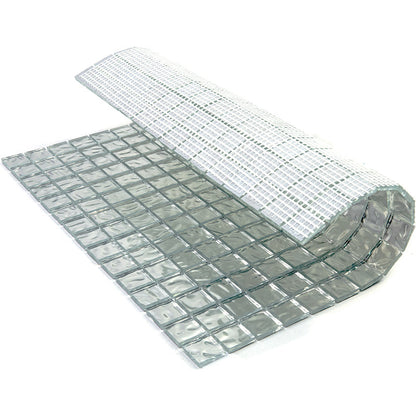 Shimmer Flint Silver 12x12 Glossy Uniform Square Glass Mosaic Tile (20 pack, 20 sq ft/case) - Sample