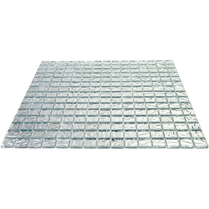 Shimmer Flint Silver 12x12 Glossy Uniform Square Glass Mosaic Tile (20 pack, 20 sq ft/case) - Sample