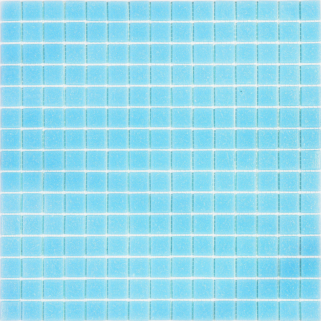 Cadet Blue 12x12 Glossy Uniform Square Glass Mosaic Tile (20 pack, 20 sq ft/case)