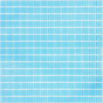Cadet Blue 12x12 Glossy Uniform Square Glass Mosaic Tile (20 pack, 20 sq ft/case)