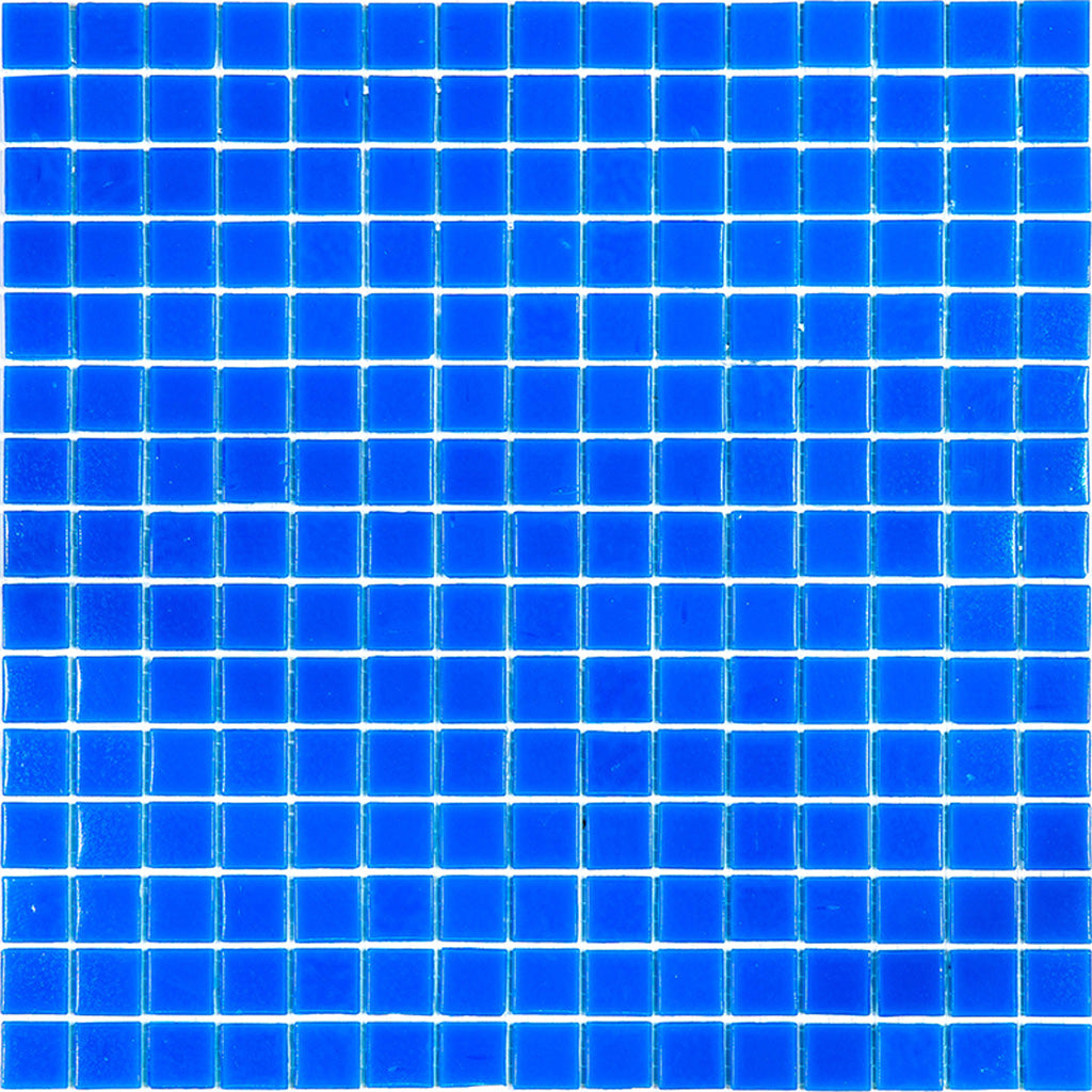 Denim Blue 12x12 Uniform Square Glossy Glass Mosaic Tile (20 pack, 20 sq ft/case)