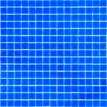 Denim Blue 12x12 Uniform Square Glossy Glass Mosaic Tile (20 pack, 20 sq ft/case)